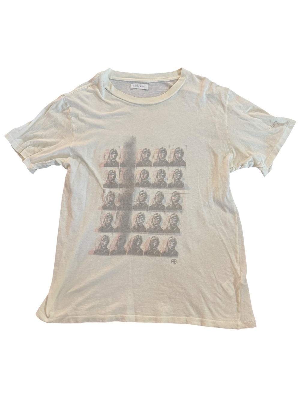 ANINE BING Off White Hudson Tee - Terry O'Neill x Brigitte Bardot - Medium - Picture 4 of 13